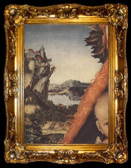 framed  CRANACH, Lucas the Elder Virgin and Child (detail) hhgr, ta009-2